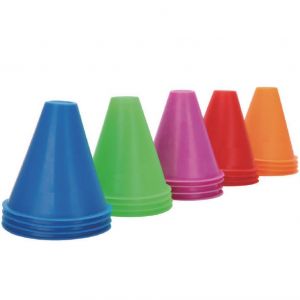 Cone de sinalização de plástico 8cm Pista e Campo