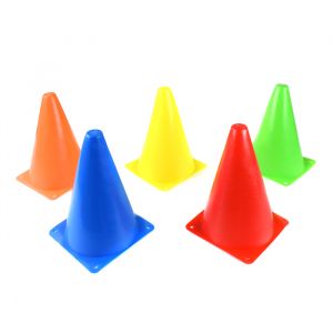 Cone de sinalização de plástico 18cm Pista e Campo
