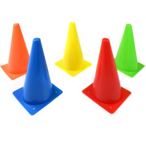 Cone de sinalização de plástico 30cm Pista e Campo