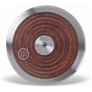 Disco de atletismo de aço e madeira 1,00kg intermediário Pista e Campo
