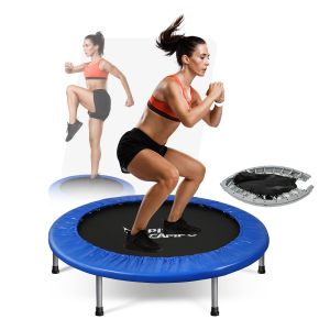 Mini Jump Cama Elástica Profissional dobrável 36 molas de aço com capa Pista e Campo capa