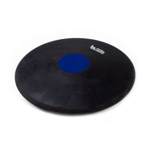 Disco de atletismo de borracha preto com centro colorido 1,00kg Pista e Campo capa
