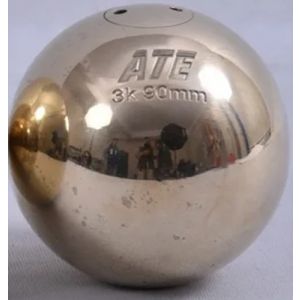 Peso de atletismo de bronze 3,00kg 90mm avançado ATE - Certificado WA-IAAF