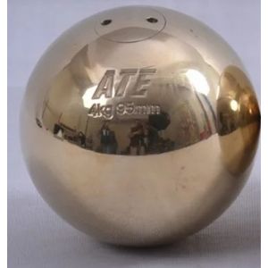Peso de atletismo de bronze 4,00kg 95mm avançado ATE - Certificado WA-IAAF