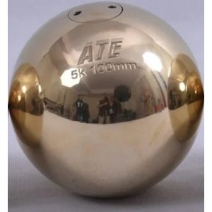 Peso de atletismo de bronze 5,00kg 100mm avançado ATE - Certificado WA-IAAF