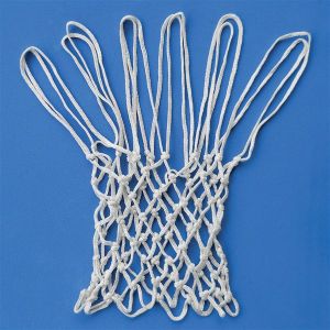 Rede oficial de basquete com fio 6mm nylon (seda) Pista e Campo - par