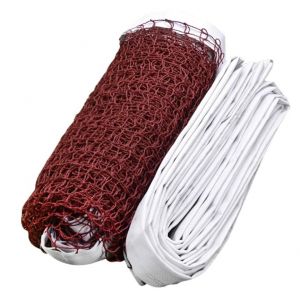 Rede oficial de badminton dimensões 6,1m (L) x 0,7m (A) HDPE Pista e Campo - com cabo de aço plastificado