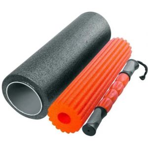 Rolo massagem liberação miofascial Mbfit - Kit 3 em 1