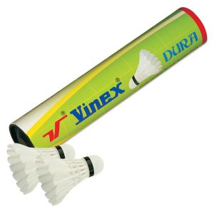 Peteca/volante de badminton com penas Vinex - cnj com 10 und