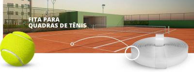 FITA PARA DEMARCAÇÃO EM QUADRAS DE TÊNIS DE SAIBRO