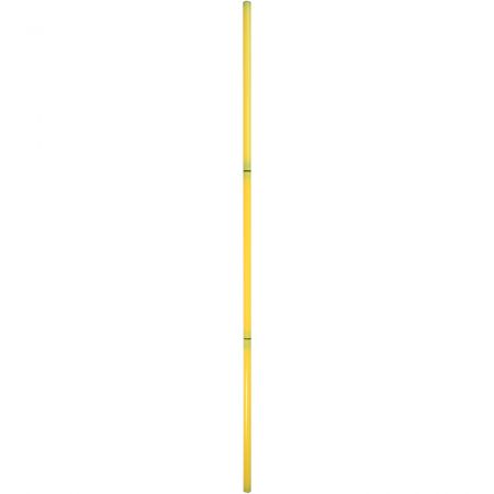 Bastão haste de PVC 1,5m desmontável amarelo Pista e Campo