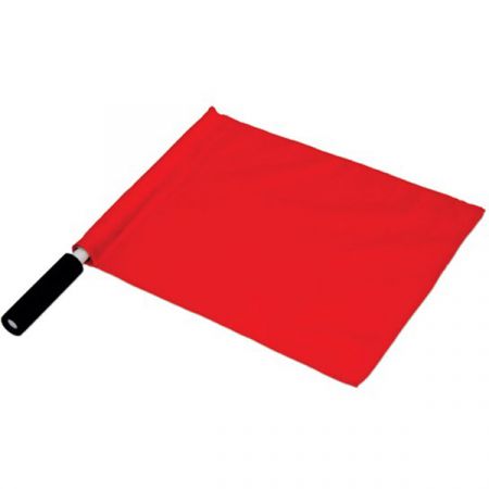 Bandeira de árbitro com cabo de PVC Pista e Campo