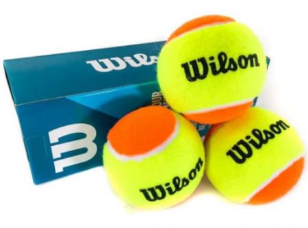 Bolinha/bola de tênis de campo estágio 2 (laranja 50%) iniciantes Wilson Tour Premier Beach - tubo com 3 und